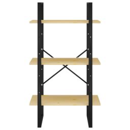 Berkfield Home Storage Shelf 60x30x105 cm Solid Pine Wood in Brown - Size: 60 x 30 x 105 cm - thumbnail 5