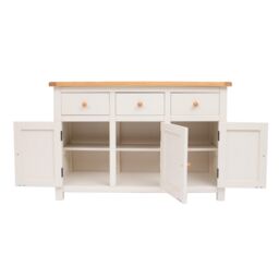Cabinet Bits Maggiori Off-White 3 Drawer 3 Door Sideboard Wood Knob - thumbnail 5