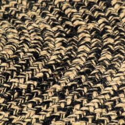 Berkfield Home Handmade Rug Jute Black & Brown 180 cm - Size: 100 cm diameter - thumbnail 4