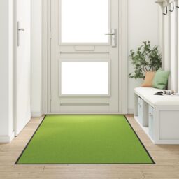 Berkfield Home Washable Green Doormat 120x250 cm - Size: Medium - thumbnail 1