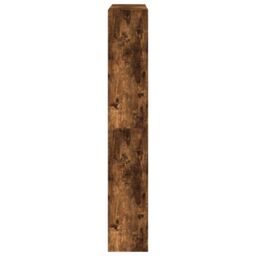 Berkfield Home Shoe Cabinet Smoked Oak 80x21x125.5 cm Engineered Wood in Brown - thumbnail 6