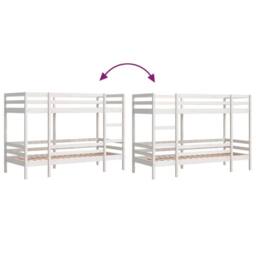 Berkfield Home Bunk Bed without Mattress White 90x200 cm Solid Wood Pine - thumbnail 8