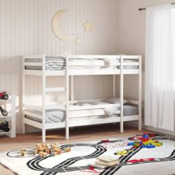 Berkfield Home Bunk Bed without Mattress White 90x200 cm Solid Wood Pine - thumbnail 2