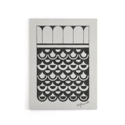 "Artery8 Geometric Ornament of Scales De Mesquita Canvas Wall Art Print in White - Size: W18"" x H24""" - thumbnail 1