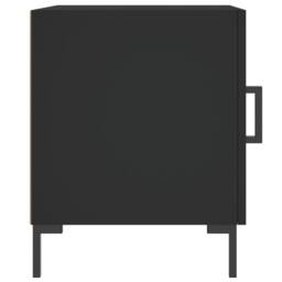 Berkfield Home Bedside Cabinets 2 pcs Black 40x40x50 cm Engineered Wood - Size: 40 x 40 x 50 cm - thumbnail 5
