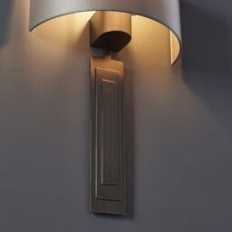 Netlighting 'OLBIA' Dimmable Stylish Contemporary Indoor Décor Fabric Wall Lamp in Brown - thumbnail 5