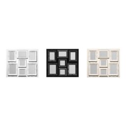 Orsina Black 7 Photo Frame, Glass Front Photo Display, Versatile Arrangement For Landscape, Portrait, & Square Photos - thumbnail 2