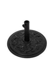 Living and Home 25kg Heavy Duty Round Flower Pattern Umbrella Base in Black - thumbnail 4