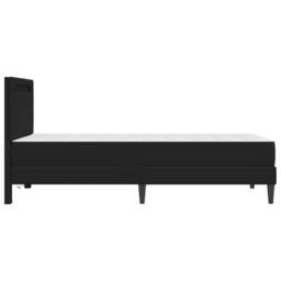 Berkfield Home Bed Frame with LED Strip Lights Black 90 x 190 cm Faux Leather - thumbnail 9