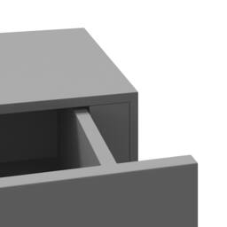 Berkfield Home Elegant Wall-mounted Drawer Shelf Grey 40x23.5x10cm MDF - Size: 40x23.5x10 cm - thumbnail 9