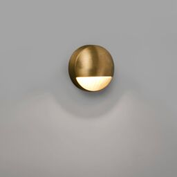Netlighting Drak Outdoor LED Wall Lamp Brass 6W 3000K IP44 in Yellow