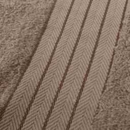 OHS 2 Pack of 100% Cotton Bath Sheet Bathroom Towel in Light Beige - thumbnail 3