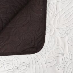 Berkfield Home Double-sided Quilted Bedspread 220x240 cm Cream & Brown - thumbnail 4