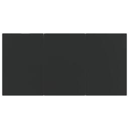 Berkfield Home Elegant Garden Dining Table Black 200x100x74cm Steel & Tempered - Size: 200 x 100 x 74 cm - thumbnail 5