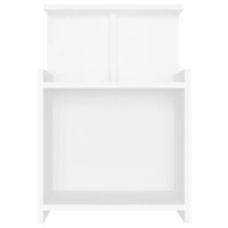 Berkfield Home Bed Cabinet White 40x35x60 cm Engineered Wood - Size: 40 x 35 x 60 cm - thumbnail 3
