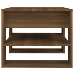 Berkfield Home Coffee Table Brown Oak 55.5x55x45 cm Engineered Wood - thumbnail 4
