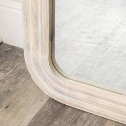 Melody Maison Light Wooden Arched Tall Wall & Leaner Mirror - 142cm X 47cm in Light Brown - Size: 142 cm X 47 cm - thumbnail 6