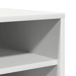 Berkfield Home Shoe Cabinet White 60x35x92 cm Engineered Wood - Size: 60 x 35 x 92 cm - thumbnail 7