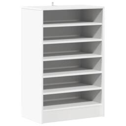 Berkfield Home Shoe Cabinet White 60x35x92 cm Engineered Wood - Size: 60 x 35 x 92 cm - thumbnail 3