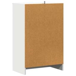 Berkfield Home Shoe Cabinet White 60x35x92 cm Engineered Wood - Size: 60 x 35 x 92 cm - thumbnail 6