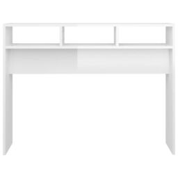 Berkfield Home Console Table High Gloss White 105x30x80 cm Engineered Wood - Size: 105 x 30 x 80 cm - thumbnail 5