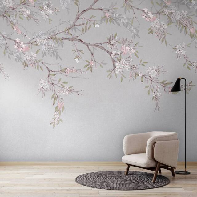 Superfresco Easy Blossom Trail Purple Print To Order 3m x 2.8m Mural - image 1