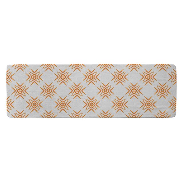 Benjamin Tate Design Orange Ravishing Boho Chic Runner Rug in Natural - Size: 67 cm x 230 cm - image 1