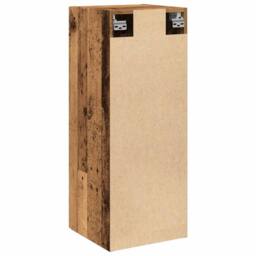 Berkfield Home Wall Mounted Cabinet Old Wood 34.5x34x90 cm Engineered Wood in Brown - thumbnail 7