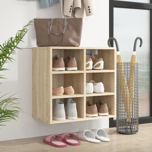 Berkfield Home Shoe Cabinet Sonoma Oak 52.5x30x50 cm in Brown - image 1
