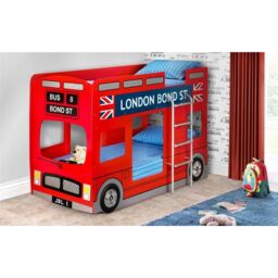 Ashfield Premium London Red Bus Bunk Bed - Size: Single - thumbnail 1