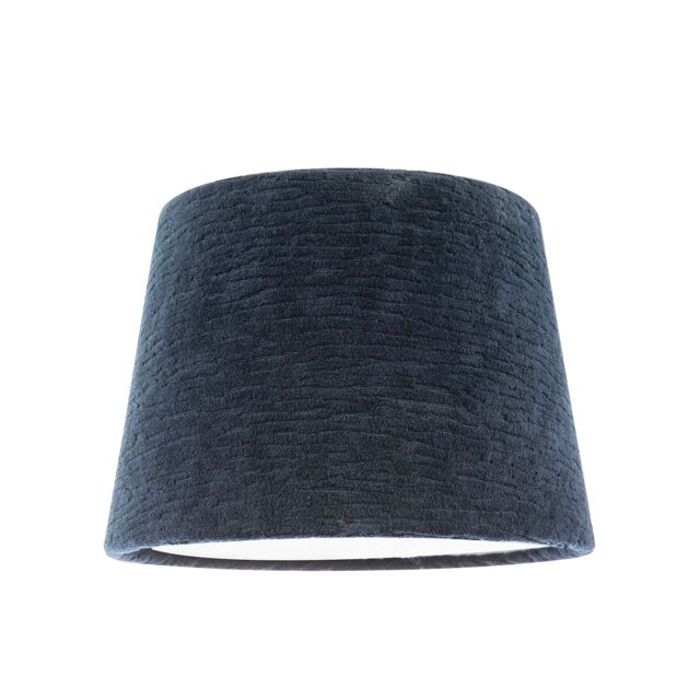 Happy Homewares Thick Lined Textured Velvet Lamp Shade with Satin Shimmer Inner in Midnight - Size: 10 inches - image 1