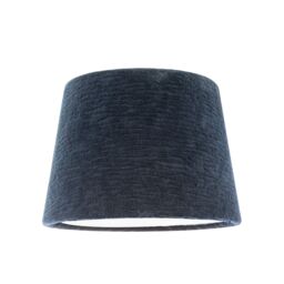 Happy Homewares Thick Lined Textured Velvet Lamp Shade with Satin Shimmer Inner in Midnight - Size: 10 inches - thumbnail 1