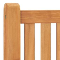 Berkfield Home Durable Garden Bench 114 cm Solid Teak Wood in Brown - thumbnail 5