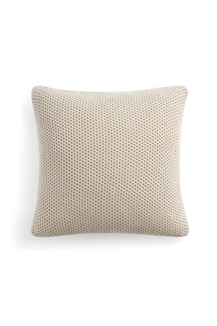 DKNY ' Pure Honeycomb' Cotton Cushion in Light Beige - Size: 50 cm x 50 cm - image 1