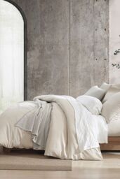 DKNY ' Pure Honeycomb' Cotton Cushion in Light Beige - Size: 50 cm x 50 cm - thumbnail 3