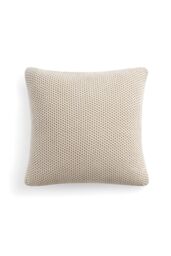 DKNY ' Pure Honeycomb' Cotton Cushion in Light Beige - Size: 50 cm x 50 cm - thumbnail 1