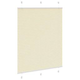 Berkfield Home Pleated Blind Cream 110x100 cm Fabric Width 109.4 cm Polyester