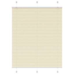 Berkfield Home Pleated Blind Cream 110x100 cm Fabric Width 109.4 cm Polyester - thumbnail 2
