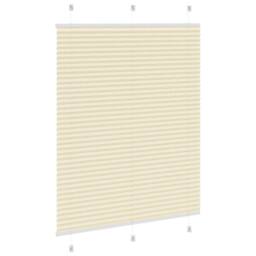 Berkfield Home Pleated Blind Cream 110x100 cm Fabric Width 109.4 cm Polyester - thumbnail 4