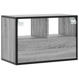 Berkfield Home TV Cabinet Grey Sonoma 60x31x39.5 cm Engineered Wood & Metal - thumbnail 6