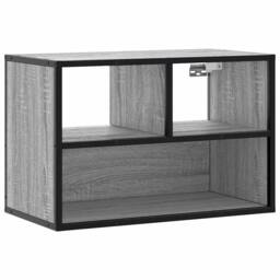 Berkfield Home TV Cabinet Grey Sonoma 60x31x39.5 cm Engineered Wood & Metal