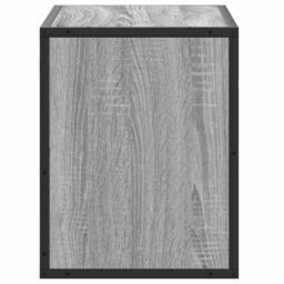 Berkfield Home TV Cabinet Grey Sonoma 60x31x39.5 cm Engineered Wood & Metal - thumbnail 5