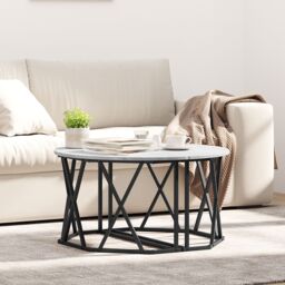 Berkfield Home Grey Sonoma Coffee Table 80x80x42 cm Made from Engineered Wood - Size: 80 x 80 x 42 cm - thumbnail 1