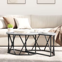 Berkfield Home Grey Sonoma Coffee Table 80x80x42 cm Made from Engineered Wood - Size: 80 x 80 x 42 cm - thumbnail 4