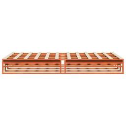Berkfield Home Bed Frame without Mattress Wax Brown 140x200 cm Solid Wood Pine - thumbnail 5