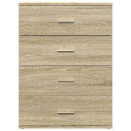 Berkfield Home Sideboard Sonoma Oak 60x39x80 cm Engineered Wood in Light Brown - Size: 60 x 39 x 80 cm - thumbnail 5