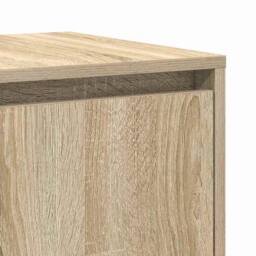 Berkfield Home Oak Sideboard Sonoma oak Engineered wood 135 x 41 x 75 cm in Light Tan - thumbnail 9