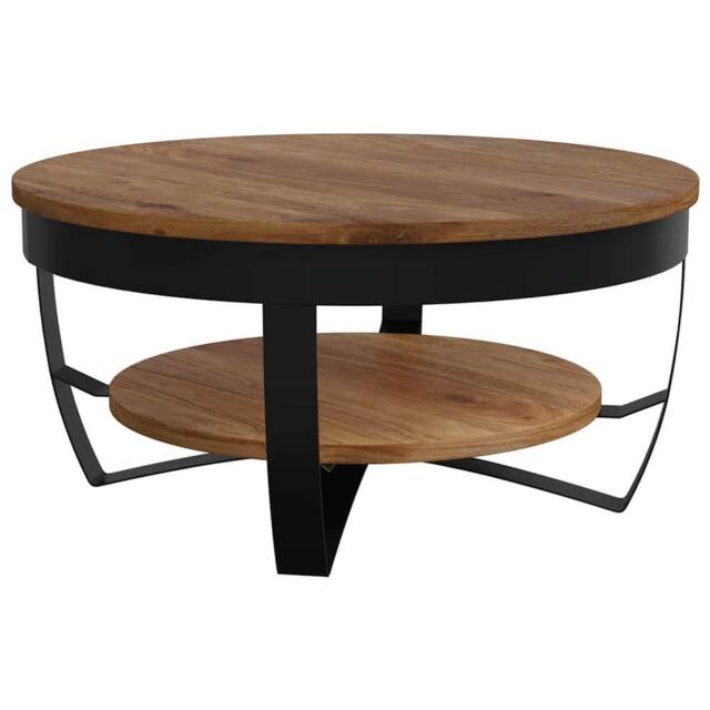 Berkfield Home Coffee Table 65x65x32 cm Solid Acacia Wood in Brown - Size: 65 x 65 x 32 cm - image 1