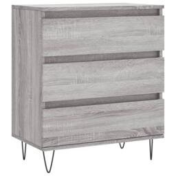 Berkfield Home Sideboard Grey Sonoma 60x35x70 cm Engineered Wood - Size: 60 x 35 x 70 cm - thumbnail 1