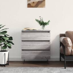 Berkfield Home Sideboard Grey Sonoma 60x35x70 cm Engineered Wood - Size: 60 x 35 x 70 cm - thumbnail 2